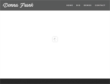 Tablet Screenshot of donnafrankvoicetalent.com